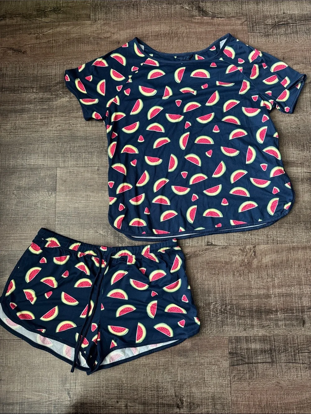 kate spade Navy Watermelon Slice Pajama Set